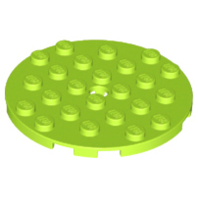 Lego® 11213 Plate round 6x6 lime