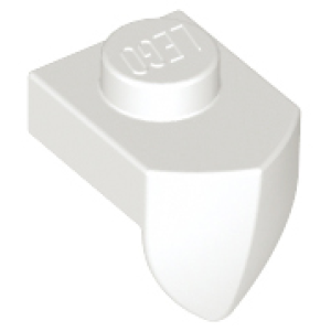 Lego® 15070 White plate 1x1 with tooth
