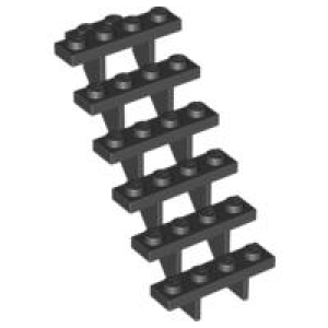 Lego® 30134 Black Stairs 7 x 4 x 6 Straight Open