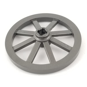 Lego® 4489b Pearl Dark Gray Wheel Wagon Large 33mm D., Hole Notched for Wheels Holder Pin