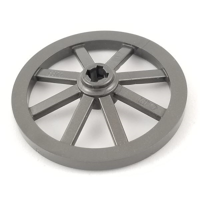 Lego® 4489b Pearl Dark Gray Wheel Wagon Large 33mm D., Hole Notched for Wheels Holder Pin